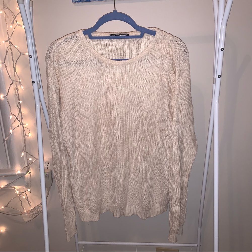 Brandy Melville Cream Sweater